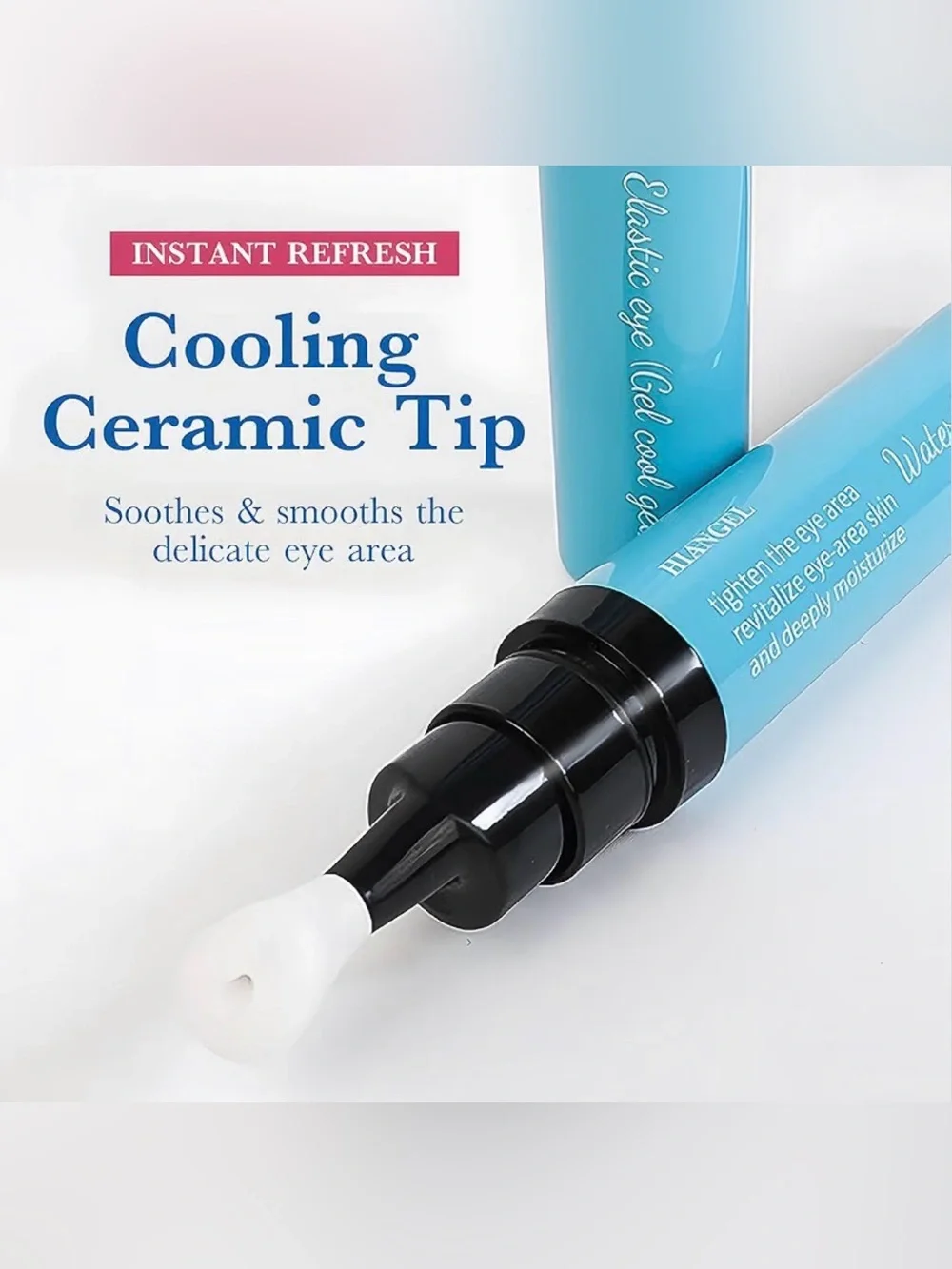 AM Cooling Eye Gel for Puffiness & Dark Circles - Caffeine & Peptides